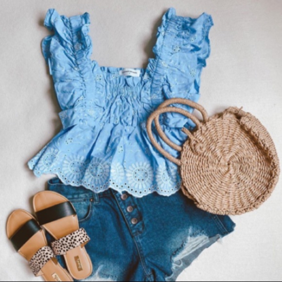 Tops - Goodnight Macaroon Embroidered Top